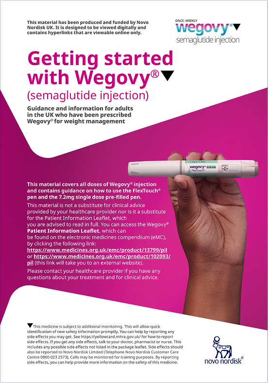 semaglutide patient information leaflet Wegovy®▽ (semaglutide injection) support materials